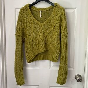 Free People Traveler cable pullover Size: Small